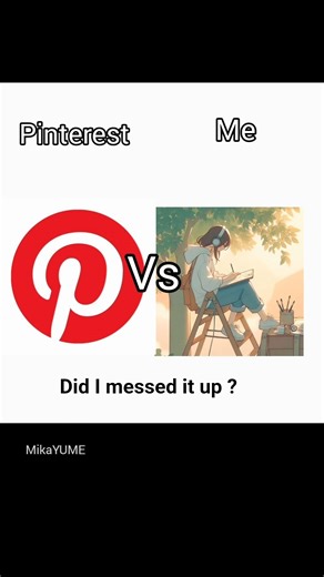 📌Pinterest vs Me ✨My art never look like the reference😭 #art #pinterest #drawing