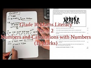 Grade 10 Maths Literacy | Term 2 | Numbers and Calculations with Numbers | 15 Marks