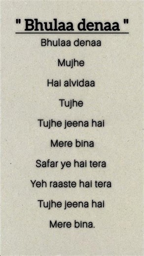 Bhula dena mujhe🥺🥀✨