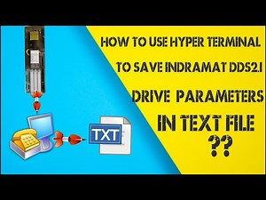 #How to #save #parameters of #DDS2.1 #indramat drive using #hyper terminal #software