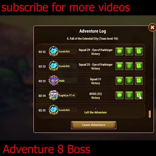 Adventure 8 boss with ODH Dodge team | Hero Wars #shorts