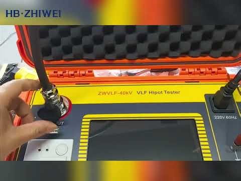 #234# Step-by-Step Guide: Operating the ZWVLF-40KV VLF Cable Tester #test #zhiwei #vlf