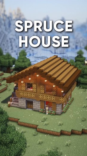Minecraft Tutorial: Spruce Mansion 🏡 #minecraft | minecraft
