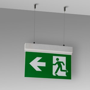 [Hot Item] CE Certificate LED Emergency Battery Powered Suspended Exit Signs with Different Legend