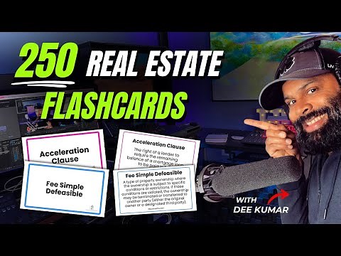 Real Estate Vocabulary Flashcards: Top 250 Exam Terms to PASS!