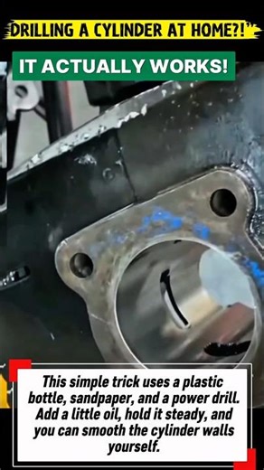 Boring a Cylinder at Home Using a Drill? DIY Engine Hack