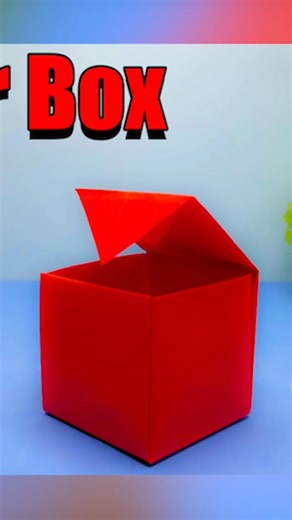 Easy Origami Paper Box 📦 | DIY in 60 Seconds! #Shorts #origami #paperbox #papercraft #origamibox