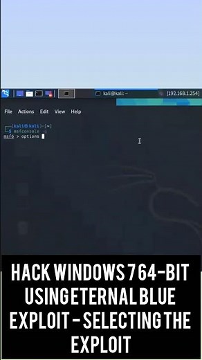 Selecting the Eternal Blue Exploit