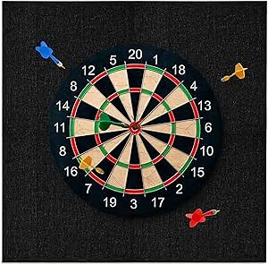 Extended Dartboard Surround, Large Dart Board Wall Protector with Scoreboard for Home Bar Game Room