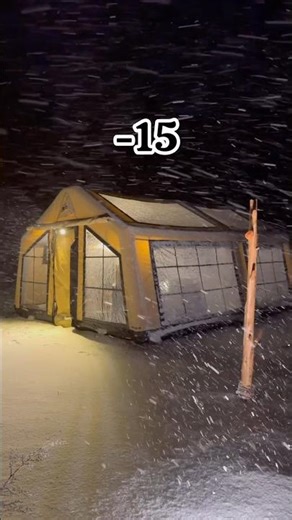 Warm Tent Camping in -15 Degrees Snow