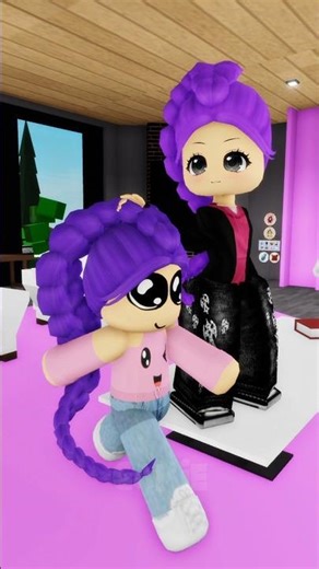 Little Rumi doing am not cute anymore trend with her mom 🤩🔥 #roblox #shorts #robloxshorts