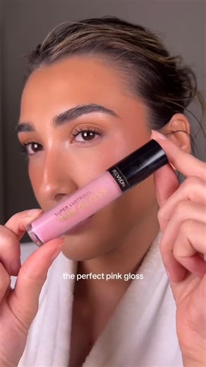 Milky lips, mood instantly upgraded. Try Super Lustrous The Gloss in Sky Pink to achieve this viral lip look! ☁️🎀 📹: @sophia.fossano Shop now @walmart 🛒 | Revlon
