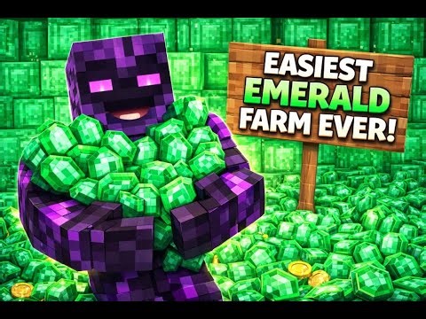 EASIEST and most efficient way of getting emeralds in Minecraft Java!