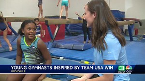 Team USA women's gymnastics win inspires young Roseville girls