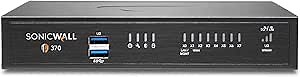 SonicWall TZ370 SecureUpgradePlus | 3YR Advanced Edition | TZ370 Gen7 Firewall with 3 Year Advanced Protection Service Suite | Advanced SMB Appliance with SD-WAN and Threat Defense (02-SSC-6821)