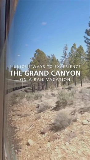 Dreaming of the Grand Canyon by train? Save this post 🏜️ With Amtrak Vacations, you can tailor your journey with sightseeing experiences that match your travel style. Call our Rail Experts to start building your perfect itinerary. | Amtrak Vacations