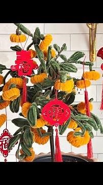 Lucky Chinese New Year Orange Tree DIY