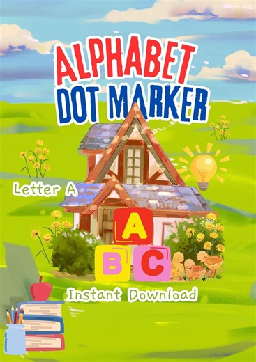 Alphabet Dot Marker Worksheets, Toddler Learning (digital Download) - Etsy Canada