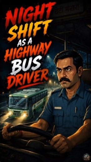 Night Shift as a Highway Bus Driver | 6 Scary Rules 🚌👻#horror stories #shorts