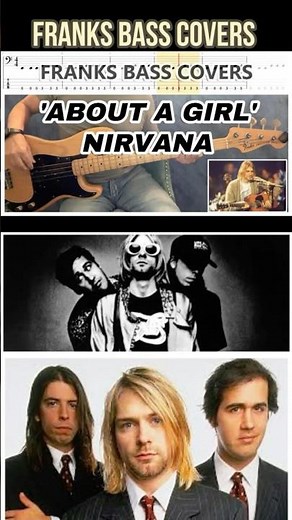 ABOUT A GIRL - NIRVANA | FRANKS BASS COVERS #shorts2025