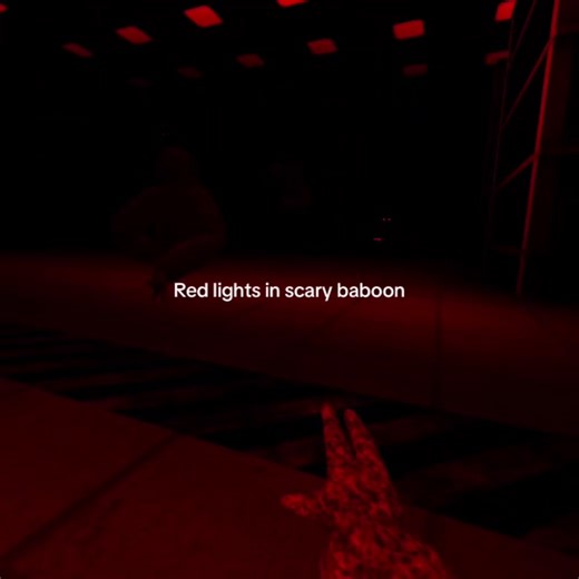 Did you know that whenever it’s red lights in scary baboon it makes the monsters 1.5x faster? 🐵 🙌🏽