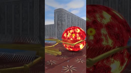 Rusty robot Pacman vs lava robot Shredder #Shorts