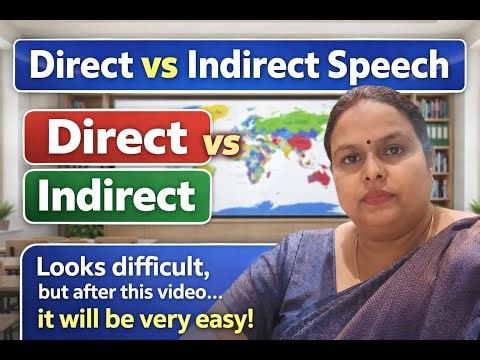Direct vs Indirect Speech | Rules + Examples#grammar