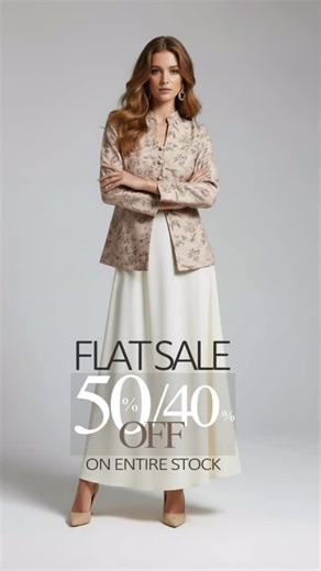 Peach Republic | Where elegance meets irresistible prices. 40–50% OFF | Entire Stock ✨ 🤍👠 #EditorialSale #HighFashionEdit #FlatSale #UpTo50Off... | Instagram