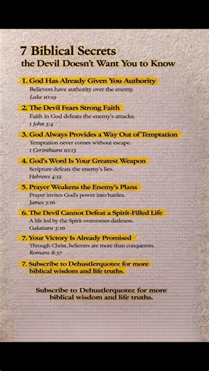 7 Biblical Secrets the Devil Doesn’t Want You to Know