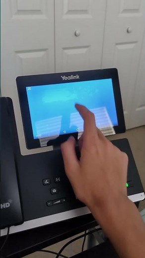 Yealink T58A Video Call to Intercom