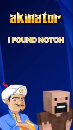 I Found Notch In Akinator shorts, minecraft update,AKINATOR.
