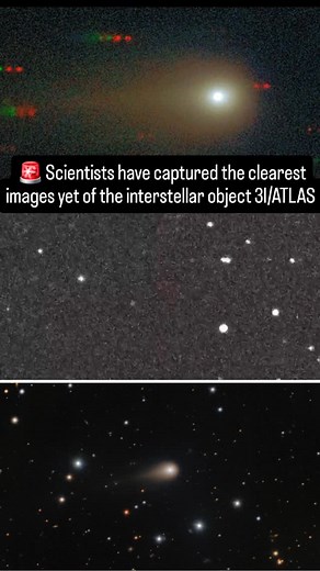UAP Global | UFO & Disclosure News on Instagram: "🚨 From the depths of interstellar space at 137,000 mph... 3I/ATLAS graces our view with a glowing tail and expanding coma. This is the clearest look yet at the 3rd confirmed interstellar object in our solar system. Here’s a striking image of interstellar comet 3I/ATLAS, taken through a series of filters by the Gemini North observatory🔭☄️ #3IATLAS #InterstellarComet #AlienVisitor #CometTail #CosmicSpeed #SpacePhotography #AstronomyLovers #DeepSp