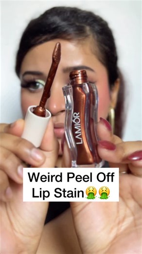 SHILPA KAR || BEAUTY INFLUENCER🧿✨ on Instagram: "Save For Later & Comment “lip” for link✨ Tried Viral lamior peel off lipstain ♥️ . . . . . . . . . . . #peelofflipstain #peelofflipstick #lipstain #bfyp #communitylove [peel off lipstain, lamior peel off lipstain, peel off lipstick ,big lips, Funny meme, Relatable meme, Makeupmeme, Glowy Makeup, mousse lipstick, unboxing , makeup haul , Viral , viral reels ]"