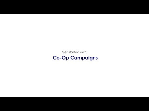 Getting Started with Co-Op Campaigns