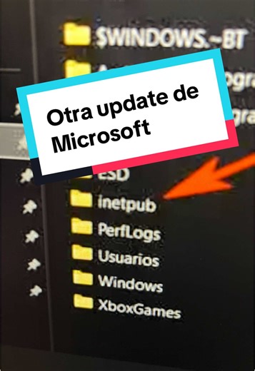 Cada actualización de windows es un momento de gloria para MS #IT #informatica #fypシ #tecktok #soporte #fyp #techtips #techtalk #reparaciones #soportetecnico #tech #pc #instalacion #windows #microsoft #update #carpetas