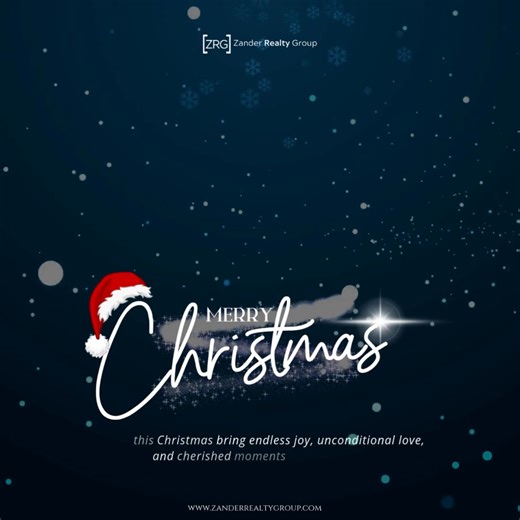 This holiday season, the Zander Realty Group family wishes you a Christmas filled with endless joy, unconditional love, and cherished moments with family and friends. Your trust and support mean everything to us, and we are honored to serve such an amazing community. Wishing you warmth, peace, and happiness today and always. 🤍🎄 | Zander Realty Group