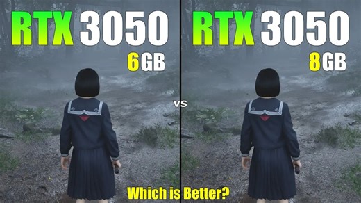 RTX 3050 6GB vs RTX 3050 8GB —14款游戏实测，差距有多大