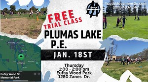 Youth Movement: 🏃‍♀️🏃 P.E. Trial Class - PLUMAS LAKE ⚽️ 🏀 ⚾️ 🏒 🏐 Youth Movement will be hosting a FREE Trial P.E. Class in Plumas Lake at Eufay Wood Park from 1:00-2:00pm on Thursday, January 18th. If there are enough students interested, we will continue on with a weekly class for the Plumas Lake area for the rest of the school year! Contact us for any questions. Classes are designed for students 6 and older. Please RSVP. Approved Vendor for 30 Charter Schools www.YouthMovementGO.com | You