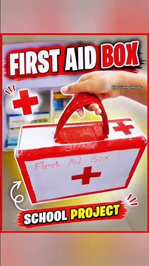 DIY First Aid Box 🧰 | Easy School Project Idea | Handmade Craft👉 How to Make First Aid Box at Home 🩹