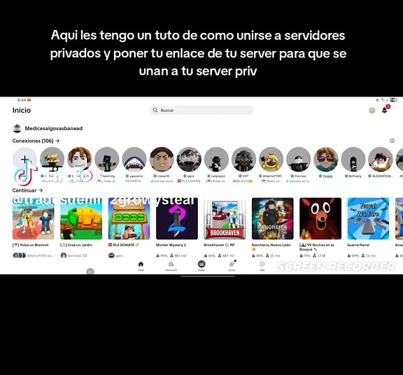 Cómo unirse a servidores privados y compartir enlaces