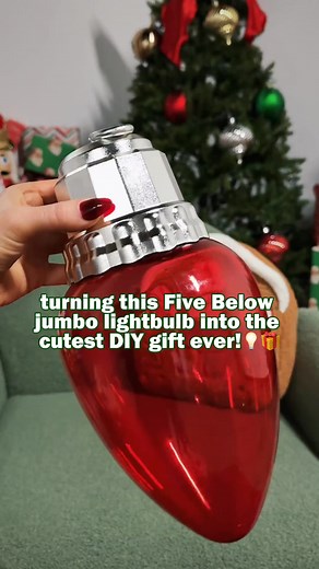 912K views · 6.2K reactions | obsessed with this holiday gift hack!  stuff our giant light bulbs with their fave finds.✨ | Five Below | Facebook