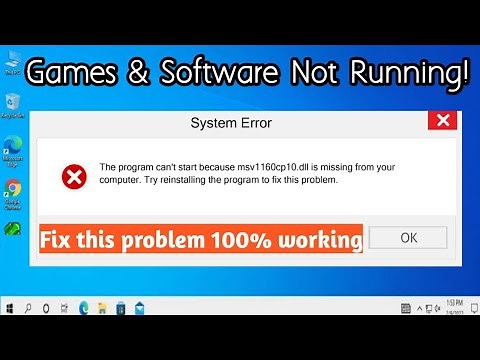 msv1160cp10 dll How to Fix msv1160cp10 dll Files Missing Error In Windows 10/8/7 (100% Works) 2023