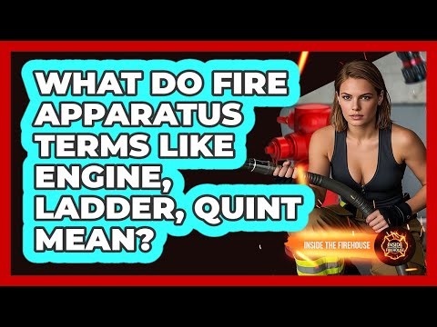 What Do Fire Apparatus Terms Like Engine, Ladder, Quint Mean? - Inside the Firehouse