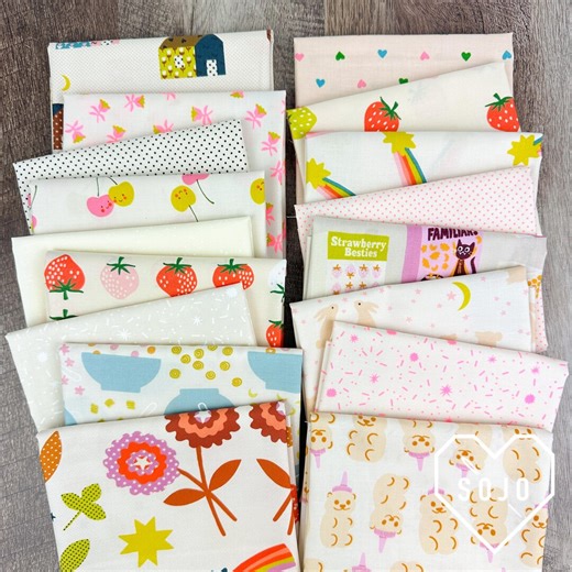 Ruby Star Low Volume Bundle - Designed by Melody Miller From Ruby Star - 17 Prints - 100% Cotton - Etsy