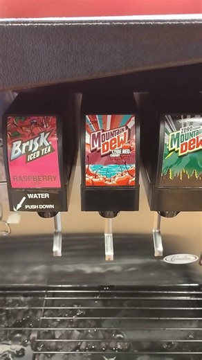Kwik trip has mountain dew code red fountain drink