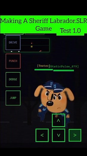 Making a sheriff Labrador horror game 👌😭✌️ #Videogame