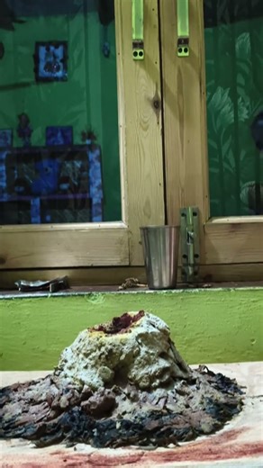 ghar per volcano kaise banaye #projects of volcano make at home / volcano project