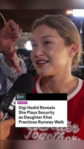 Gigi Hadid is already preparing for a future runway star. 🥹
