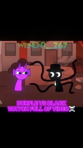 Black Vs Durple☠️ Sprunki edit #sprunki #edit #skull #animation #shortvideo
