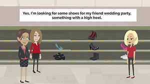 英语 购物 对话English Conversation Practice _ Shopping at shoes store conversation